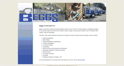 Desktop Screenshot of beggsconstructioninc.com